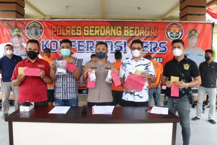 polres_sergai_bekuk_6_pengedar_narkotika