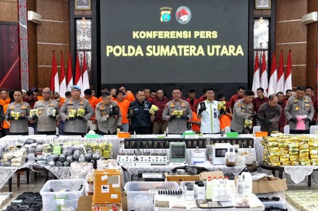 polda_sumut_musnahkan_barang_bukti_narkotika