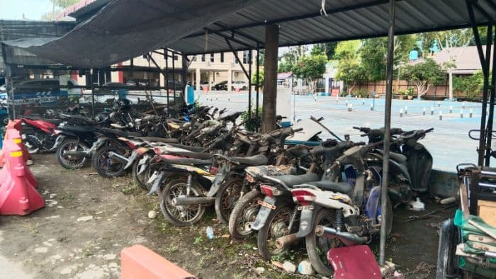 puluhan_kendaraan_barang_bukti_menumpuk_di_satlantas_polres_sergai_diduga_tak_jelas_status_hukumnya