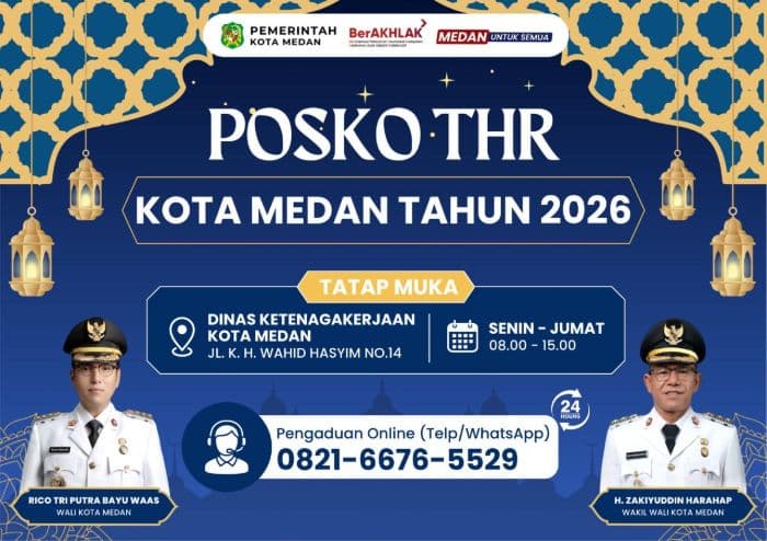 pemko_medan_launching_posko_thr_perusahaan_diimbau_patuhi_aturan