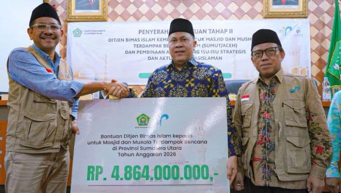 kemenag_salurkan_rp1649_miliar_untuk_pemulihan_masjid_dan_musala_terdampak_bencana_di_sumutaceh