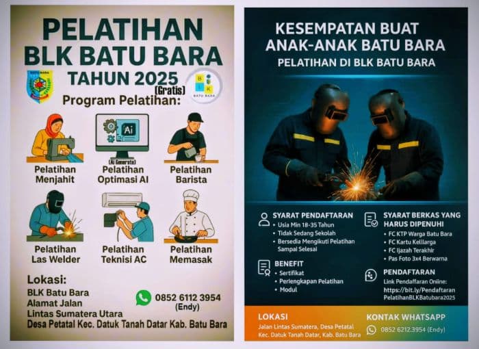 disnakerperindag_batu_bara_buka_6_program_pelatihan_gratis_di_blk_petatal