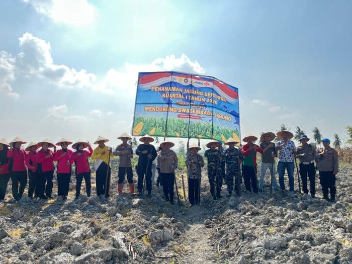 pemko_tanjungbalai_hadiri_tanam_jagung_serentak_polres_dukung_swasembada_pangan_2026
