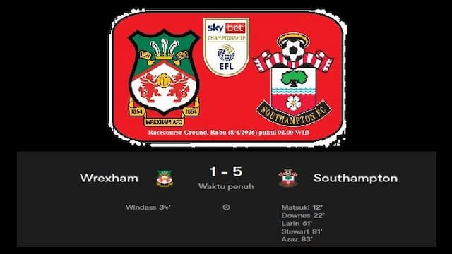 southampton_pesta_gol_di_racecourse_ground_wrexham_tumbang_15