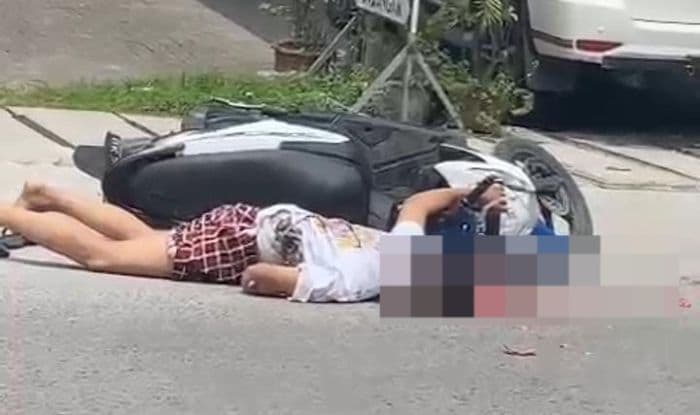 pengendara_sepeda_motor_tewas_dilindas_truk_di_helvetia_kepalanya_pecah