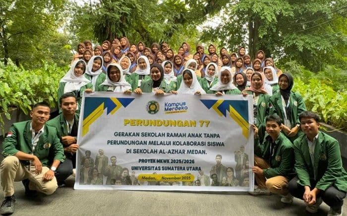 Azhar Mistr Mahasiswa USU Edukasi Anti-Perundungan di SMAS Plus Al Azhar Medan