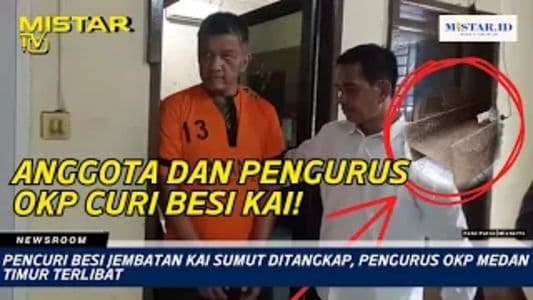 newsroom_pencuri_besi_jembatan_kai_sumut_ditangkap_pengurus_okp_medan_timur_terlibat