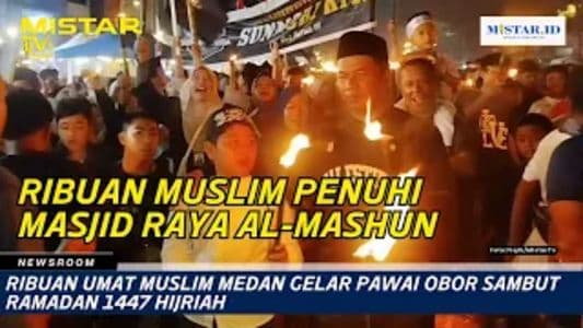 newsroom_ribuan_umat_muslim_medan_gelar_pawai_obor_sambut_ramadan_1447_hijriah