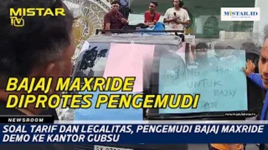 newsroom_soal_tarif_dan_legalitas_pengemudi_bajaj_maxride_demo_ke_kantor_gubsu