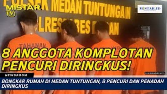 newsroom_bongkar_rumah_di_medan_tuntungan_8_pencuri_dan_penadah_diringkus
