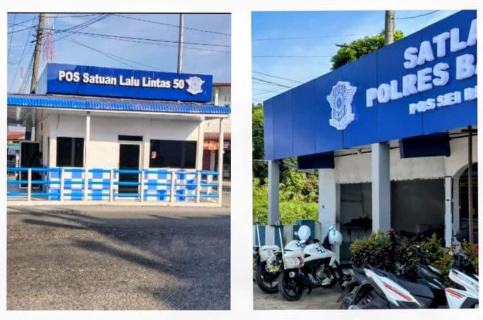 renovasi_dua_pos_lantas_polres_batu_bara_tuai_kritikan