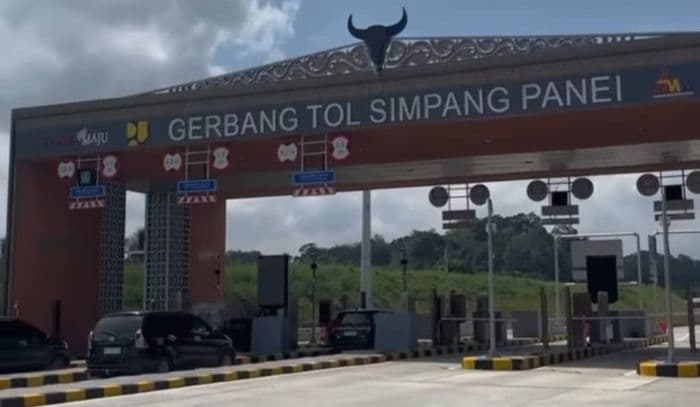 h3_lebaran_2026_arus_kendaraan_di_gt_simpang_panei_mulai_ramai_