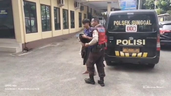 pria_di_medan_ditangkap_usai_curi_motor_di_hotel_sempat_kejarkejaran_dan_tabrakan