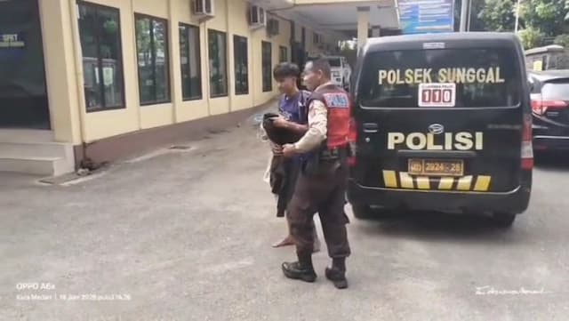 pria_di_medan_ditangkap_usai_curi_motor_di_hotel_sempat_kejarkejaran_dan_tabrakan