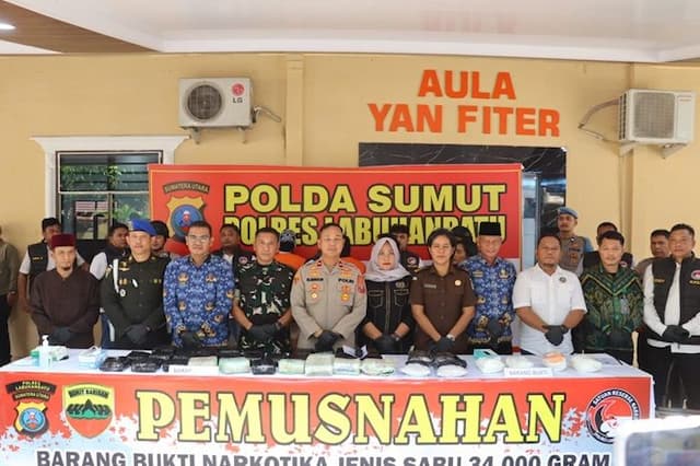 34_kg_sabu_dan_20_ribu_pil_ekstasi_dimusnahkan_polres_labuhanbatu_