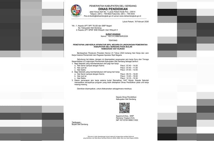 dinas_pendidikan_deli_serdang_tetapkan_jam_kerja_asn_selama_ramadan_1447_h