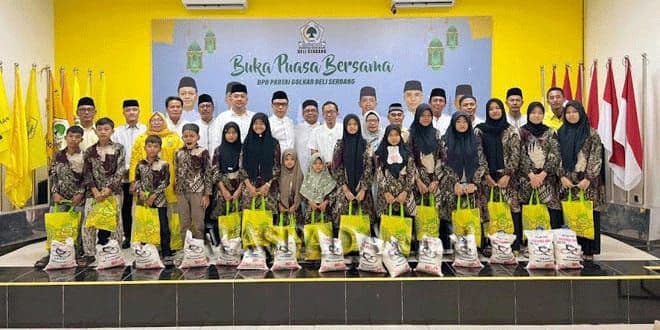 dpd_partai_golkar_deli_serdang_santuni_anak_yatim