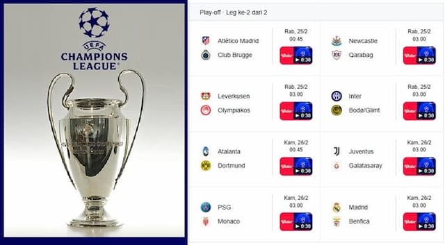 jadwal_playoff_liga_champions_leg_2_penentuan_nasib_raksasa_eropa