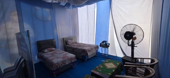 pos_pelayanan_megawati_kota_binjai_sediakan_tempat_tidur_untuk_pemudik