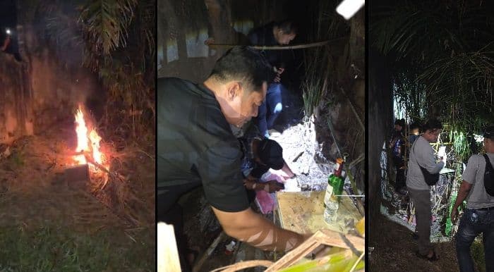 polres_langkat_bakar_pondok_sarang_sabu_di_hinai_barang_bukti_diamankan