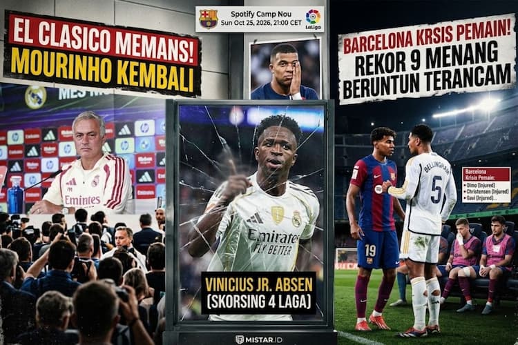 el_clasico_mourinho_kembali_madrid_tanpa_vinicius_barcelona_krisis_pemain