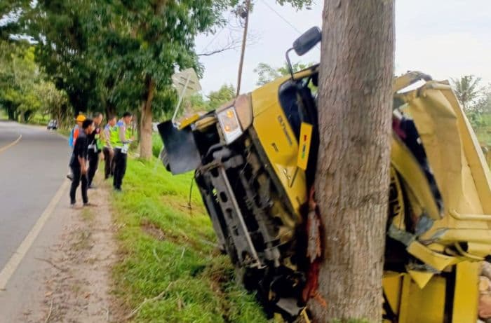 truk_bermuatan_kayu_tabrak_pohon_di_jalinsum_lima_puluh_batu_bara_satu_tewas