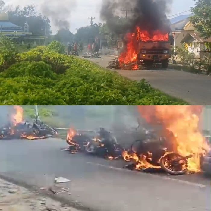 sengketa_lahan_pt_bridgestone_memanas_27_motor_dan_truk_fuso_dibakar_di_sipispis_sergai