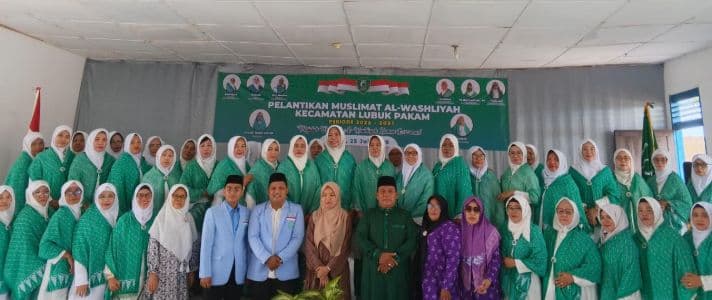 _hj_nurhanijar_siregar_jabat_ketua_muslimah_al_washliyah_lubuk_pakam_periode_20262031