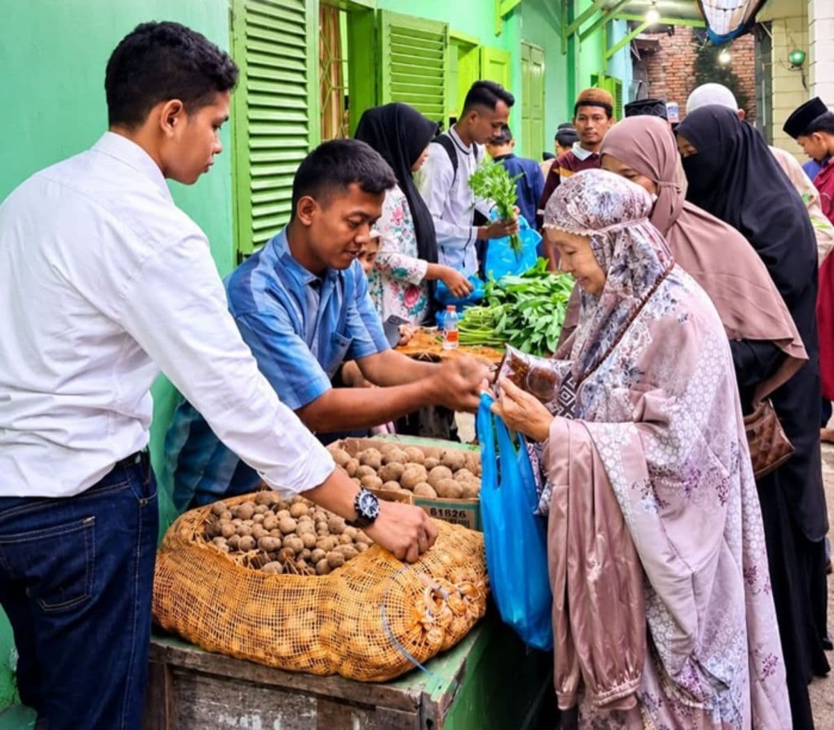subuh_on_the_road_pks_lubuk_pakam_iii_bagikan_sayur_gratis_untuk_warga_