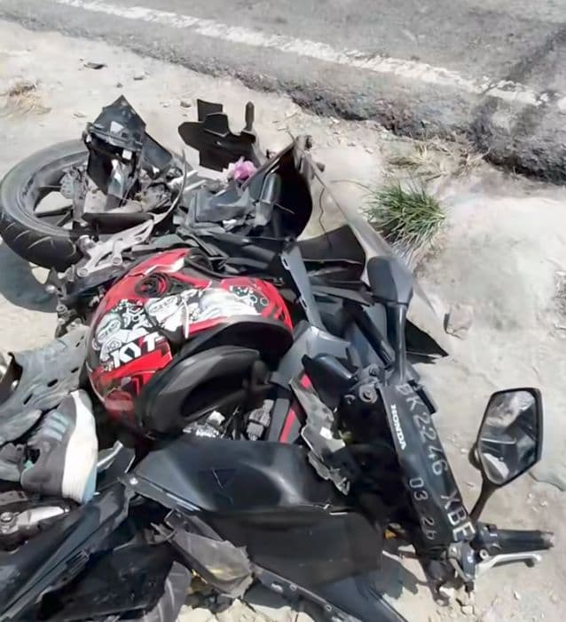 kecelakaan_truk_dan_motor_di_deli_serdang_satu_orang_tewas