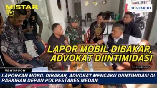 newsroom_laporkan_mobil_dibakar_advokat_mengaku_diintimidasi_di_parkiran_depan_polrestabes_medan