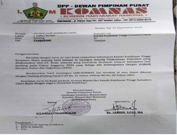 lsm_desak_kejati_sumut_periksa_heru_wahyumi_soal_dugaan_monopoli_proyek_deli_serdang