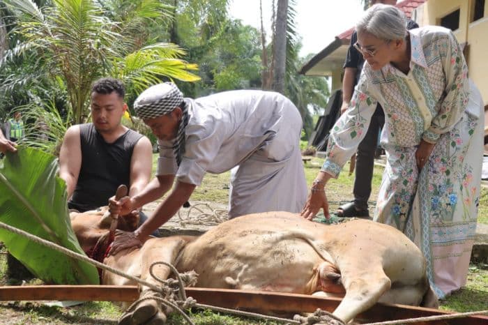 polres_pematangsiantar_sembelih_delapan_hewan_kurban
