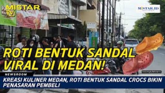 newsroom_kreasi_kuliner_medan_roti_bentuk_sandal_crocs_bikin_penasaran_pembeli