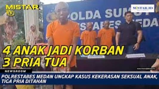 newsroom_polrestabes_medan_ungkap_kasus_kekerasan_seksual_anak_tiga_pria_ditahan