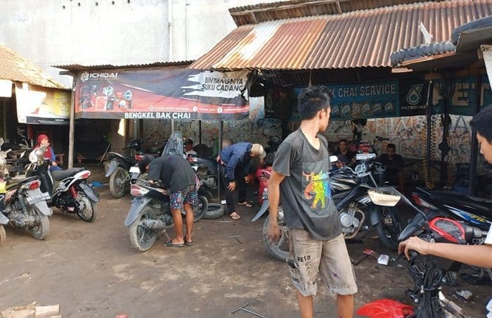 pasca_banjir_deli_serdang_bengkel_membludak_motor_warga_rusak_massal