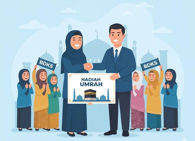 community_officer_btpn_syariah_asal_batu_bara_terima_penghargaan_umrah_gratis
