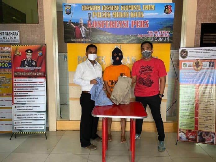gelapkan_motor_teman_warga_langkat_ditangkap_polsek_medan_kota