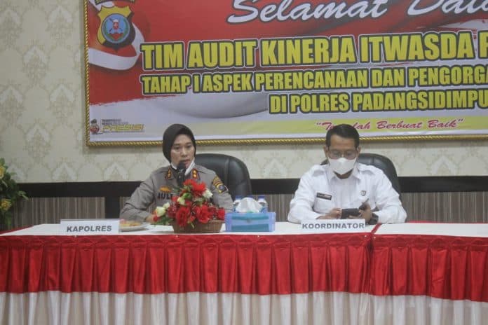 itwasda_polda_sumut_audit_kinerja_polres_padangsidimpuan
