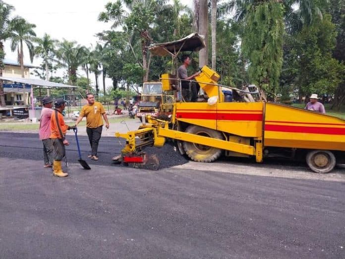 jalan_menuju_venue_kabaddi_dan_kriket_pon_xxi_diperbaiki