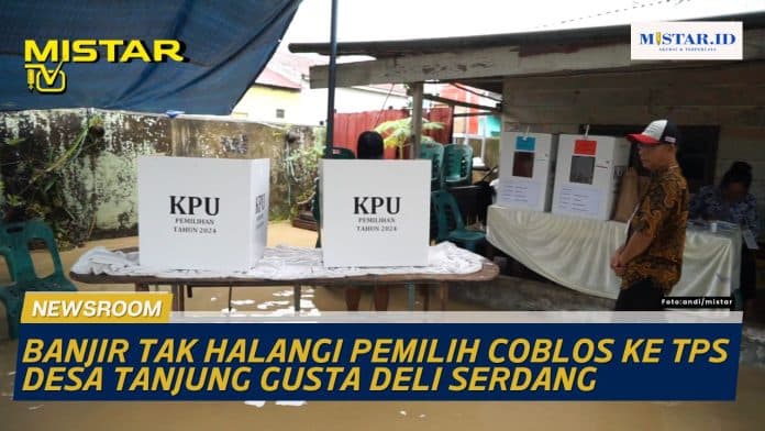 newsroom_banjir_tak_halangi_pemilih_coblos_ke_tps_desa_tanjung_gusta_deli_serdang