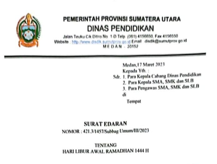 pertegas_waktu_libur_anak_sekolah_disdik_sumut_keluarkan_surat_edaran_sambut_ramadhan_1444_hijriah
