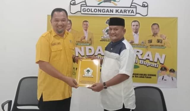 ramaikan_pilkada_serentak_bupati_deli_serdang_daftar_ke_partai_golkar