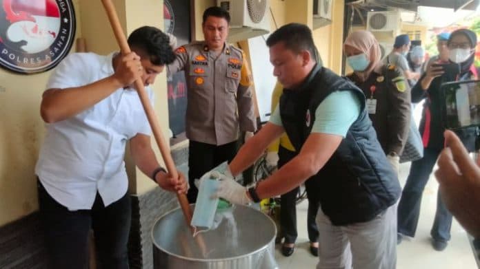 sabu_56_kg_dimusnahkan_polres_asahan_selamatkan_22000_jiwa