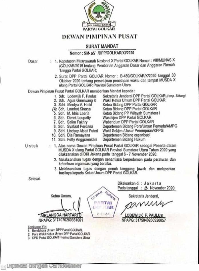 sah_musda_golkar_sumut_digelar_6_7_november_di_jakarta