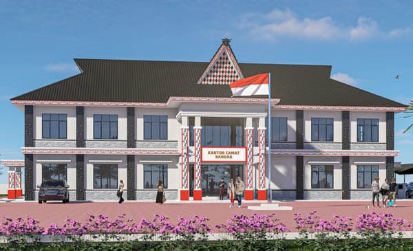 telan_dana_rp6_miliar_lebih_kantor_camat_bandar_diresmikan
