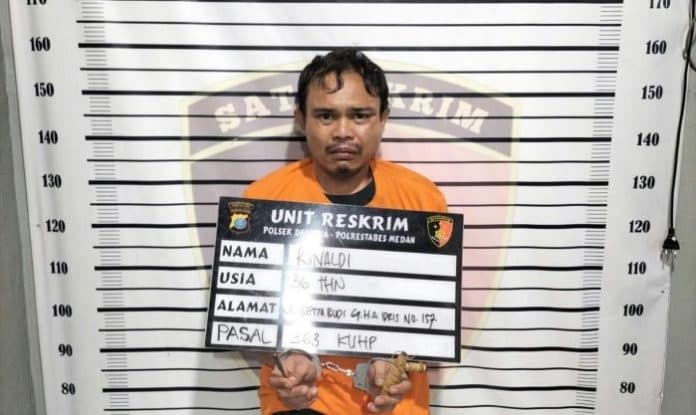 tertangkap_basah_ingin_curi_motor_pria_ini_diboyong_ke_polsek_delitua