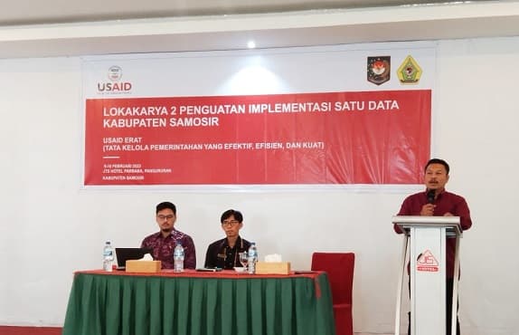 usaid_erat_sumut_gelar_lokakarya_penguatan_implementasi_satu_data_di_samosir