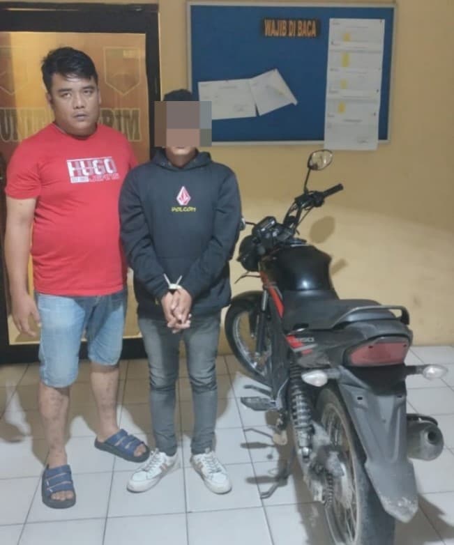 polsek_siantar_martoba_tangkap_pelaku_penggelapan_sepeda_motor