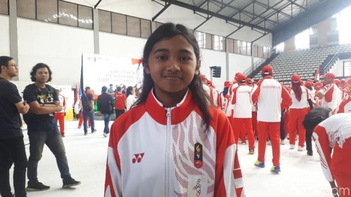 Kyandra Kailana Susanto, atlet termuda Indonesia ke SEA Games 2019. (Detiksport/mistar))